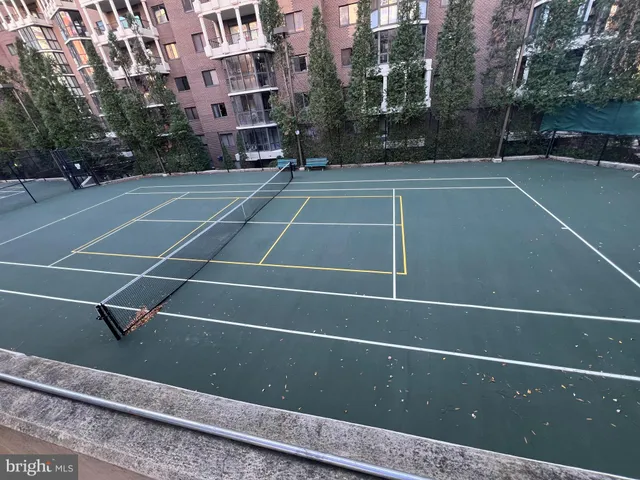 a view of a tennis court