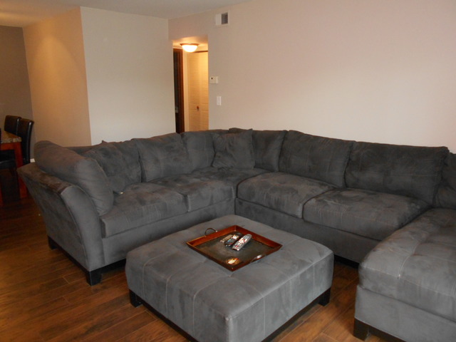 6160 Knoll Wood Road, Unit 206 Willowbrook, IL 60527 - Photo 14 of 17 a living room with couches and a flat screen tv