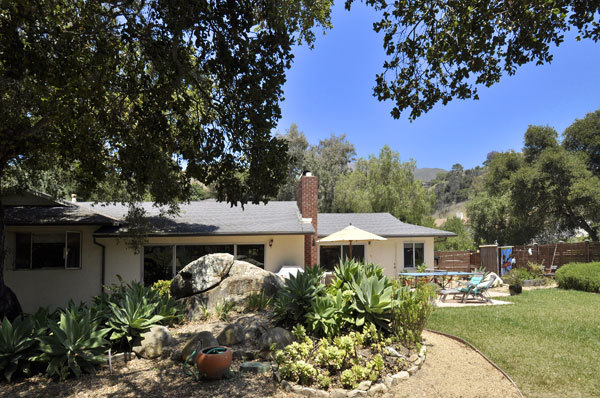 2280 Las Canoas Road Santa Barbara, CA 93105 - Photo 8 of 12 a front view of a house with garden