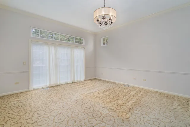 a view of an empty room