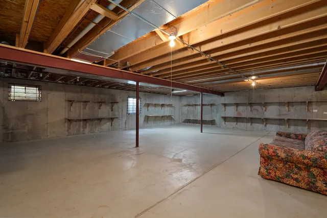 a view of storage and utility room