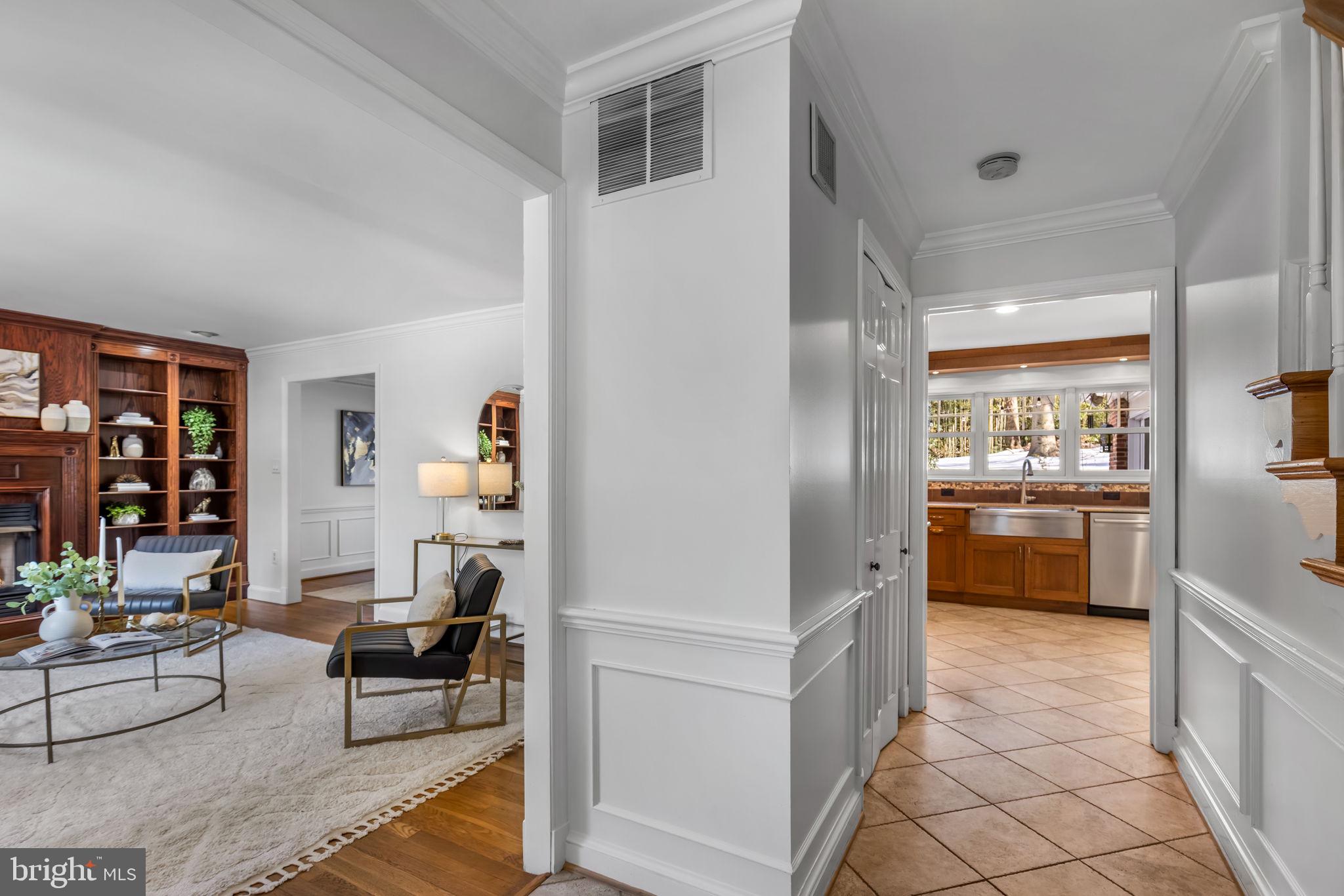 7105 Devonshire Road Alexandria, VA 22307 - Photo 11 of 54 Light-filled foyer with double door