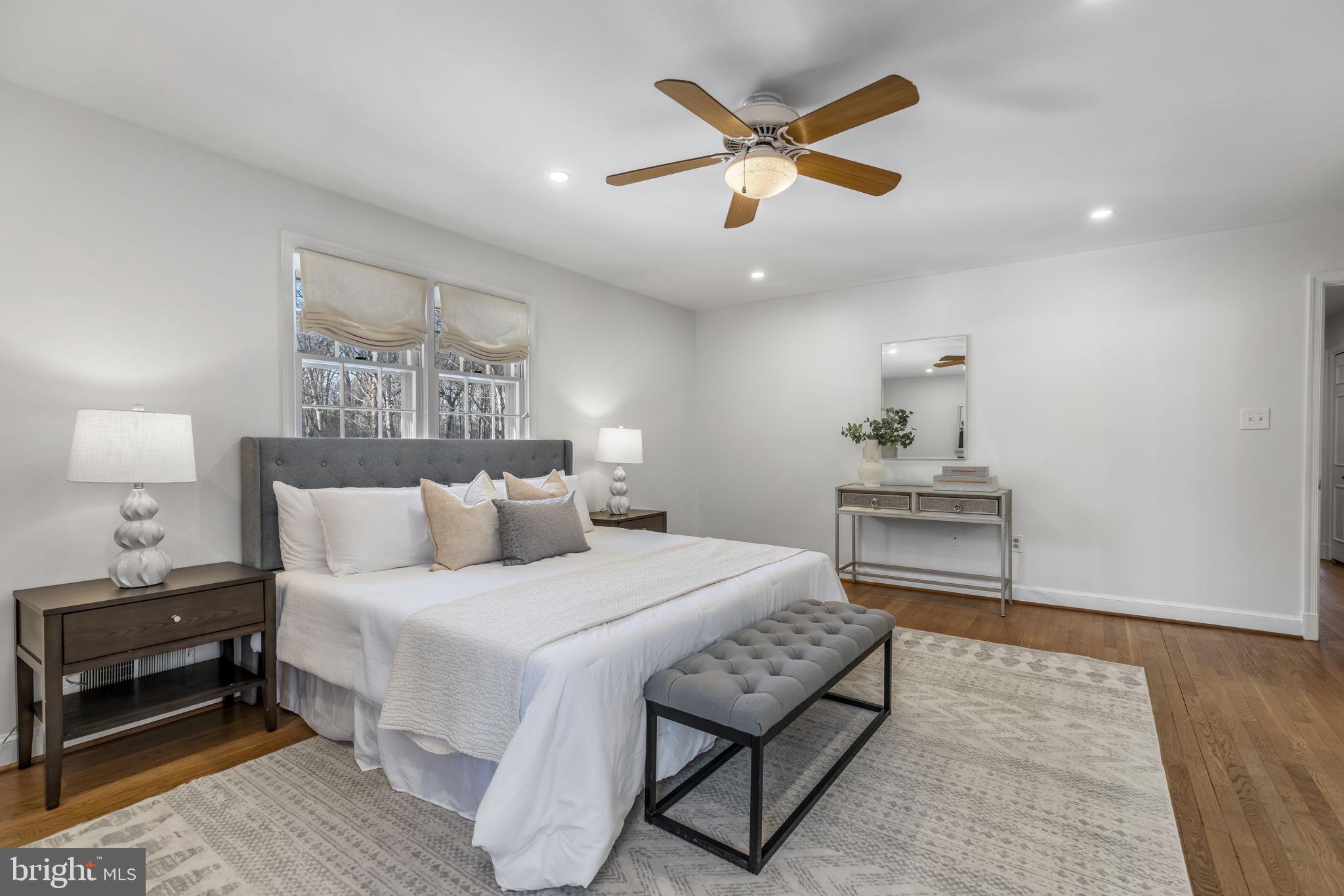 7105 Devonshire Road Alexandria, VA 22307 - Photo 30 of 54 Ensuite Primary Bedroom with custom walk-in closet