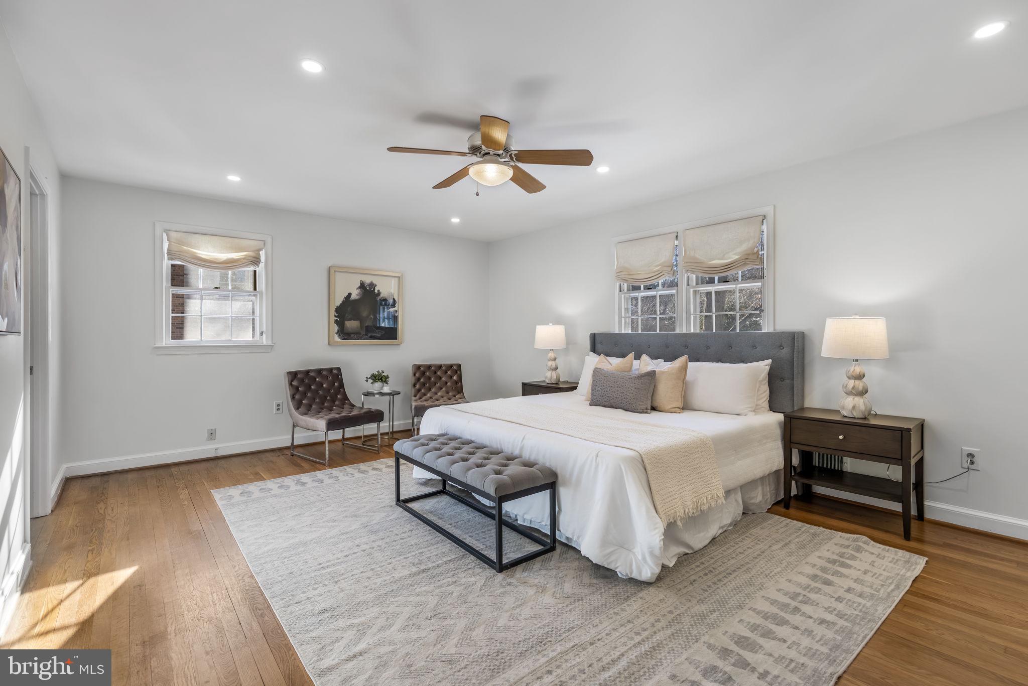 7105 Devonshire Road Alexandria, VA 22307 - Photo 7 of 54 Ensuite Primary Bedroom with custom walk-in closet