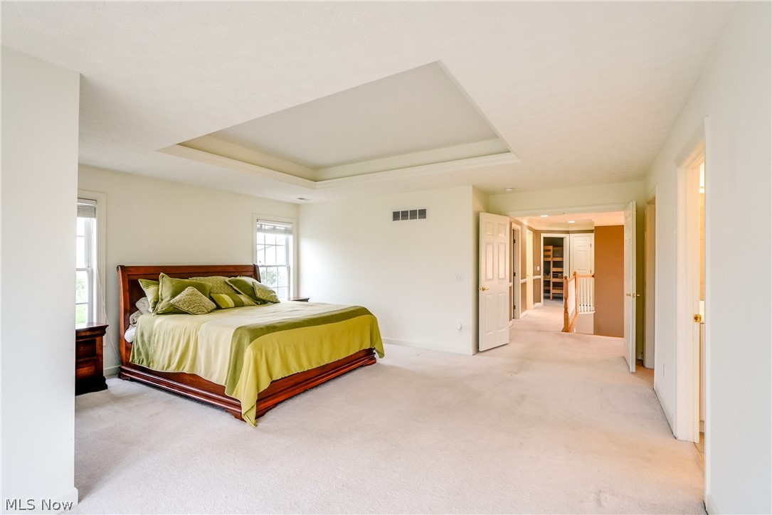 4561 Ridgestone Way Medina, OH 44256 - Photo 24 of 50 Owner's Bedroom with carpet floors and a tray ceiling.