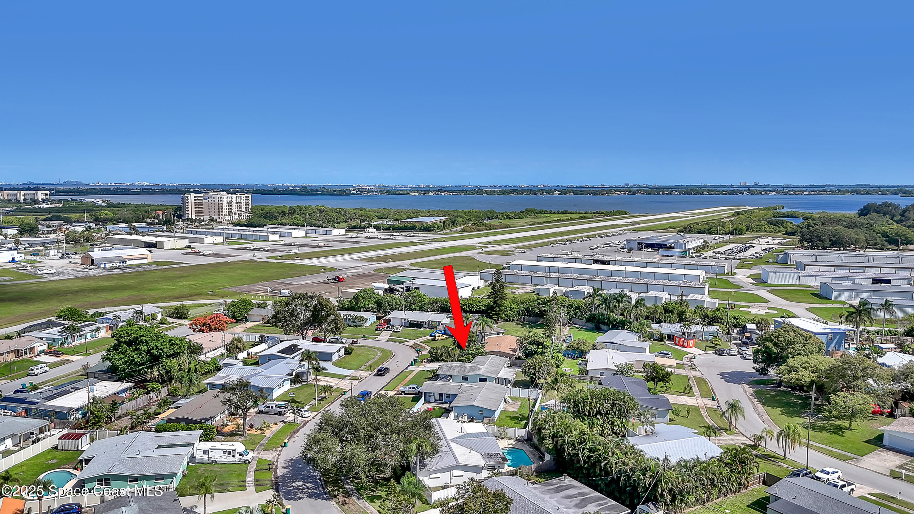 355 Aztec Avenue Merritt Island, FL 32952 - Photo 40 of 48 a view of city and ocean