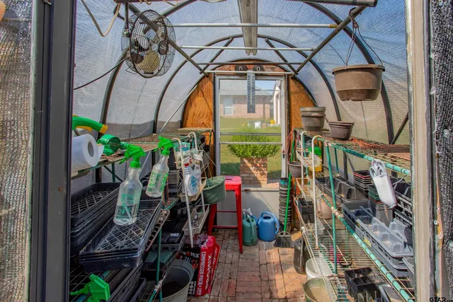 a view of storage and utility room