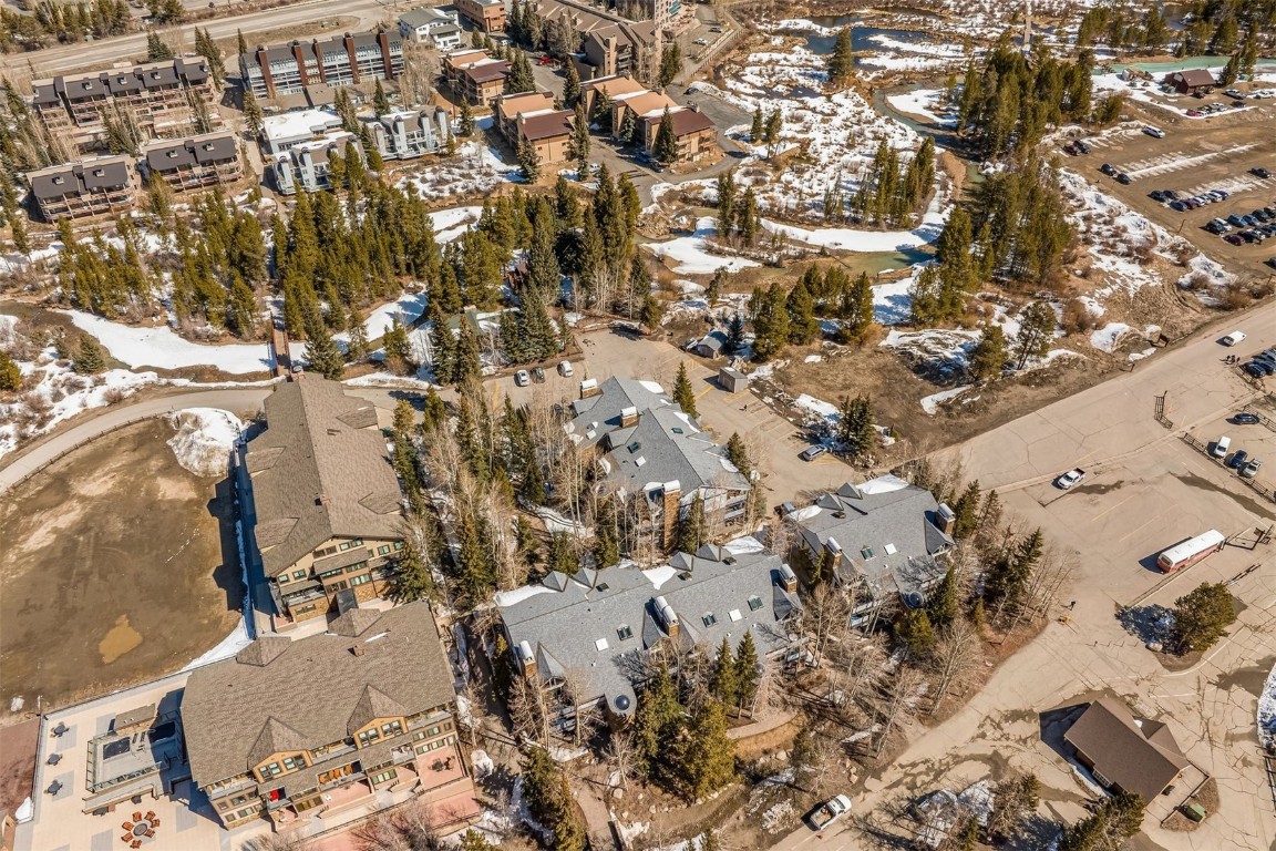 1203 West Keystone Road, Unit 2709 Keystone, CO 80435 - Photo 23 of 48 Snowy aerial view with a residential view