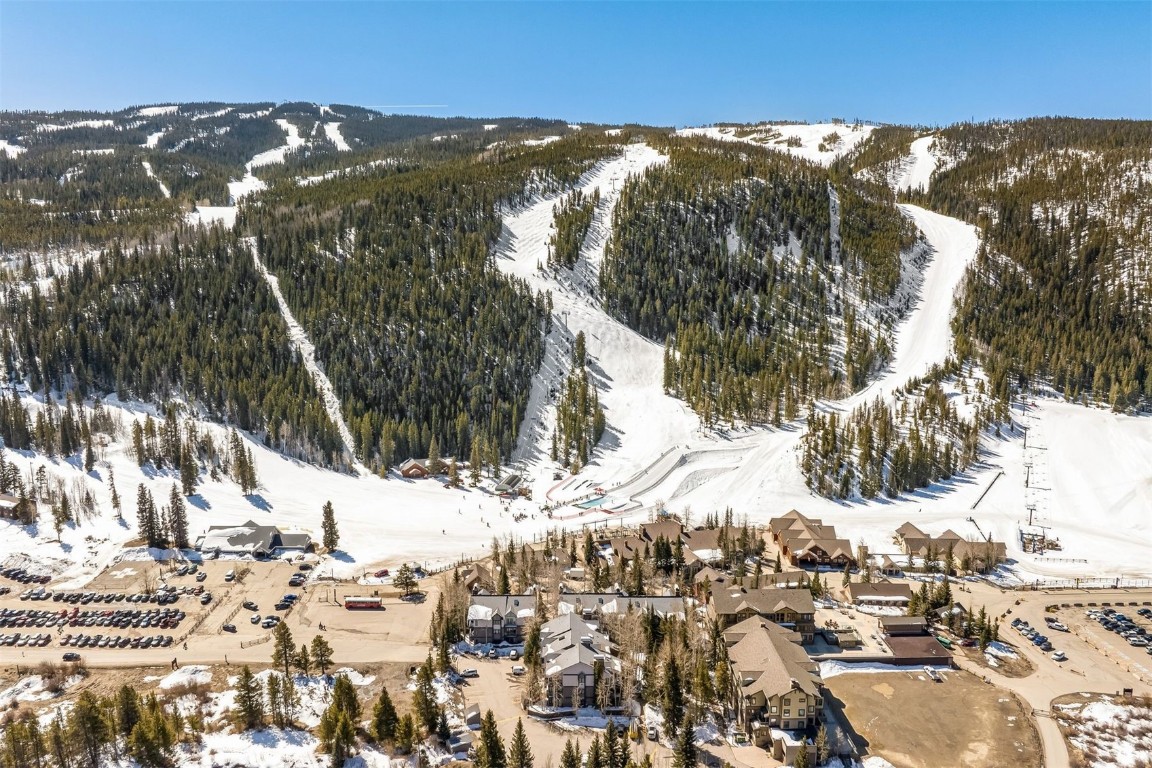 1203 West Keystone Road, Unit 2709 Keystone, CO 80435 - Photo 46 of 48 Snowy aerial view with a mountain view