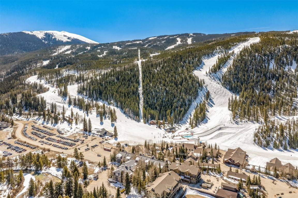 1203 West Keystone Road, Unit 2709 Keystone, CO 80435 - Photo 47 of 48 Snowy aerial view with a mountain view