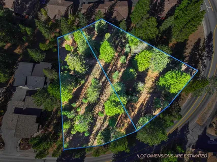 an aerial view of swimming pool