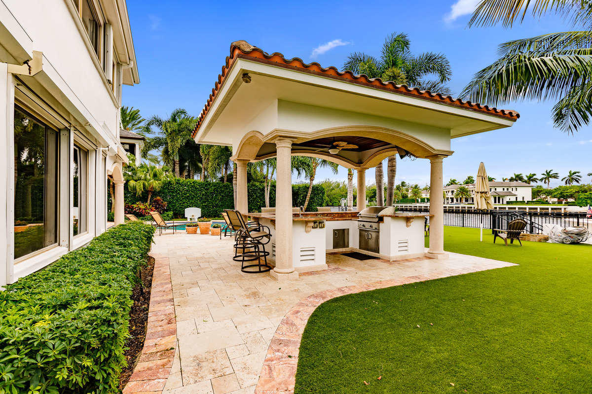 2935 Spanish River Road Boca Raton, FL 33432 - Photo 22 of 33 GAZEBO OUTDOOR KITCHEN