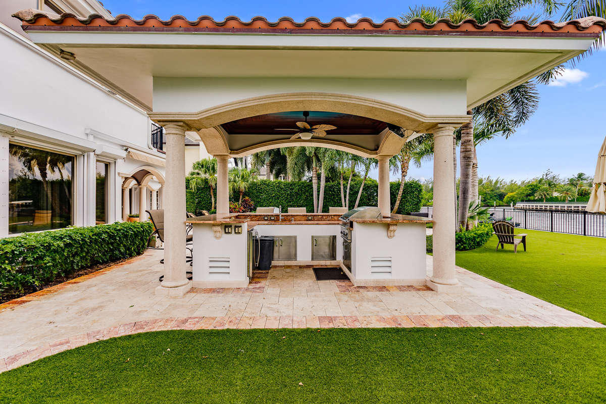 2935 Spanish River Road Boca Raton, FL 33432 - Photo 23 of 33 GAZEBO OUTDOOR KITCHEN