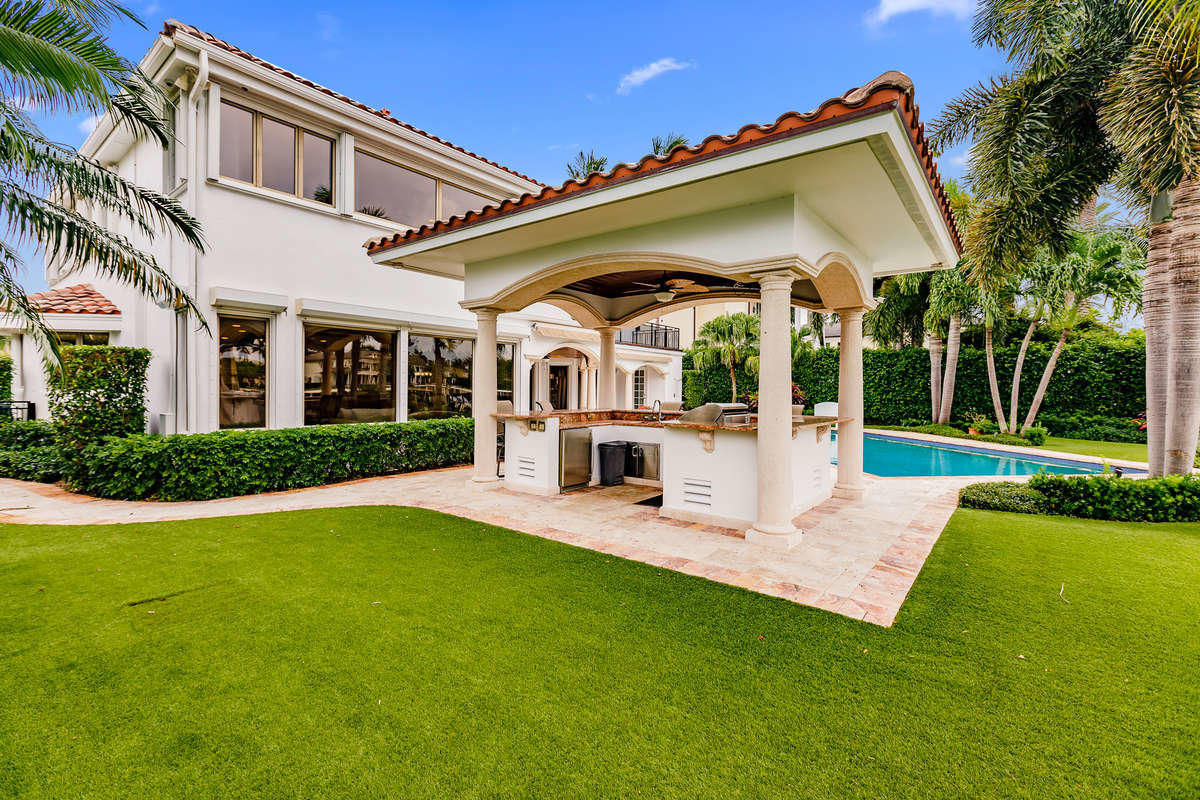 2935 Spanish River Road Boca Raton, FL 33432 - Photo 24 of 33 GAZEBO OUTDOOR KITCHEN