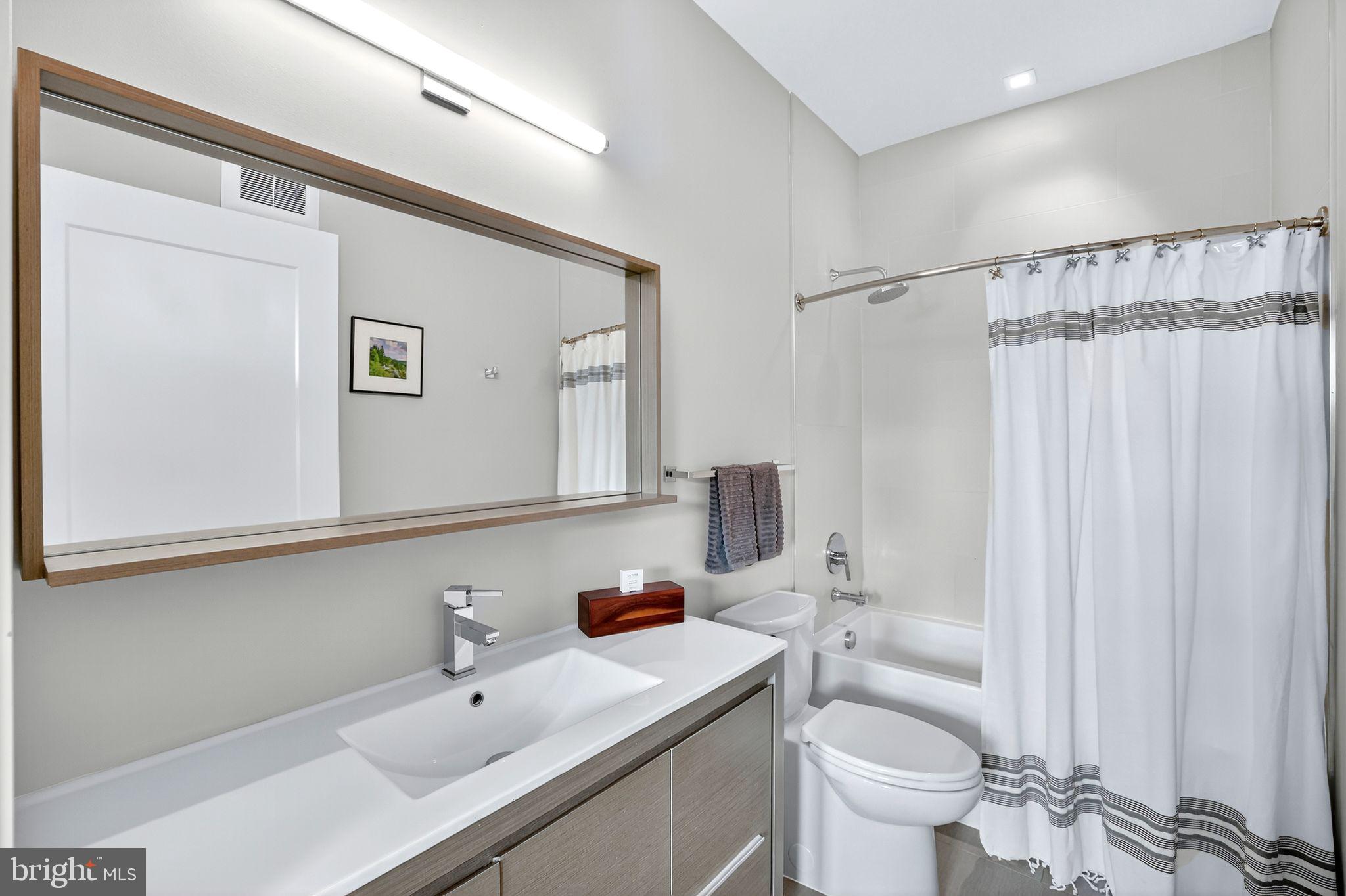 900 11th Street Southeast, Unit 308 Washington, DC 20003 - Photo 16 of 36 a bathroom with a sink toilet and shower