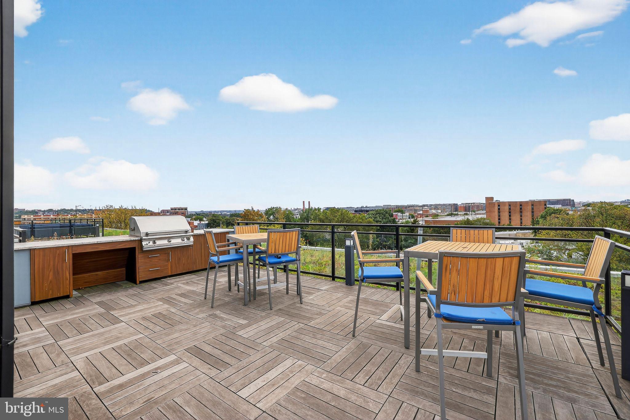 900 11th Street Southeast, Unit 308 Washington, DC 20003 - Photo 24 of 36 a view of roof deck with dining table and chairs