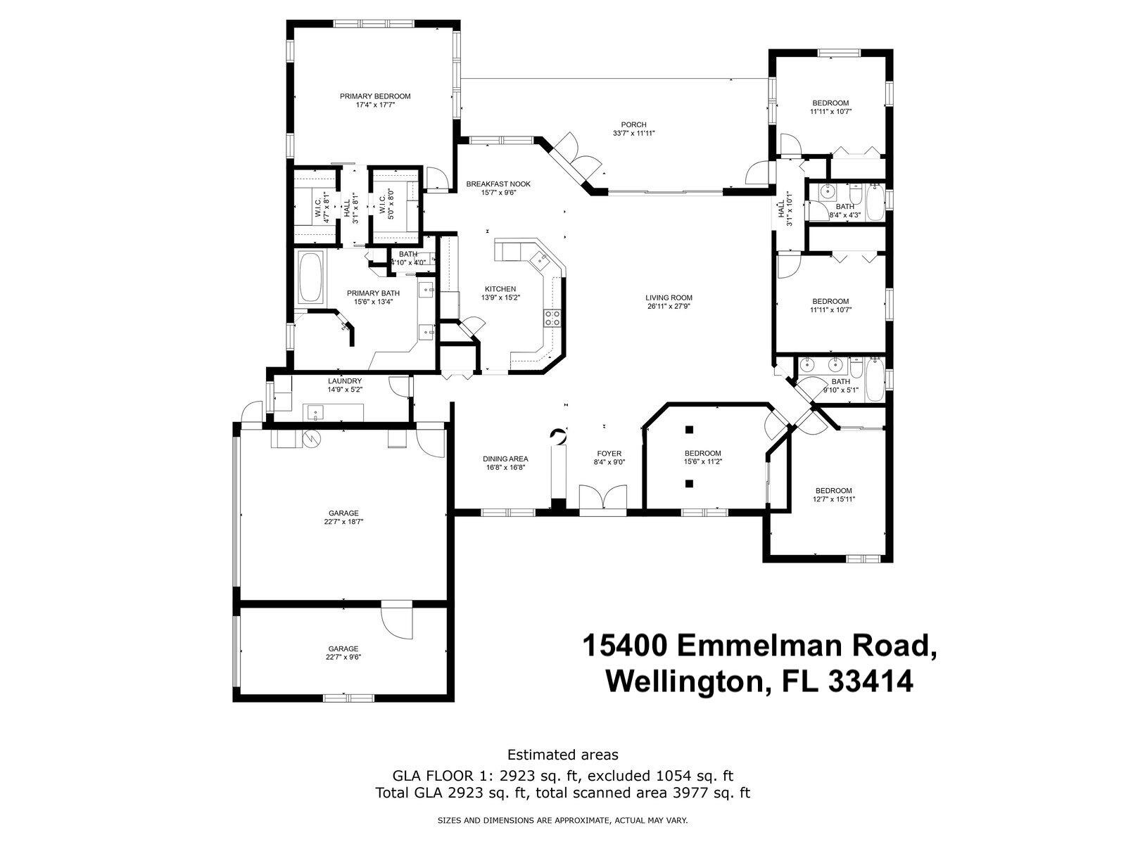 15400 Emmelman Road Wellington, FL 33414 - Photo 41 of 41 15400 EMMELMAN FLOOR PLANE