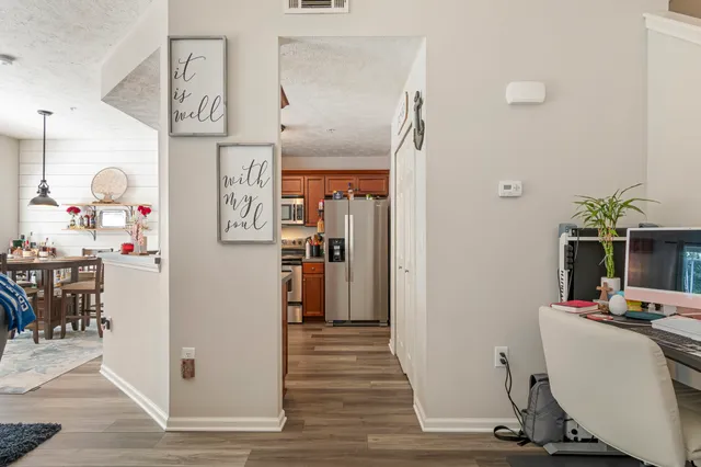 a view of a hallway with interior of the house