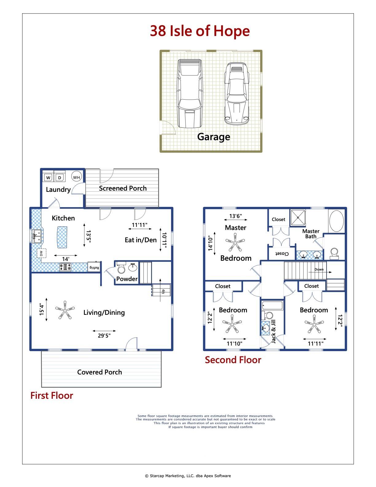 38 Isle Of Hope Road Mount Pleasant, SC 29464 - Photo 36 of 36 Floor Plans 38 Isle of Hope Road