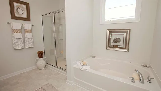 a view of a glass door