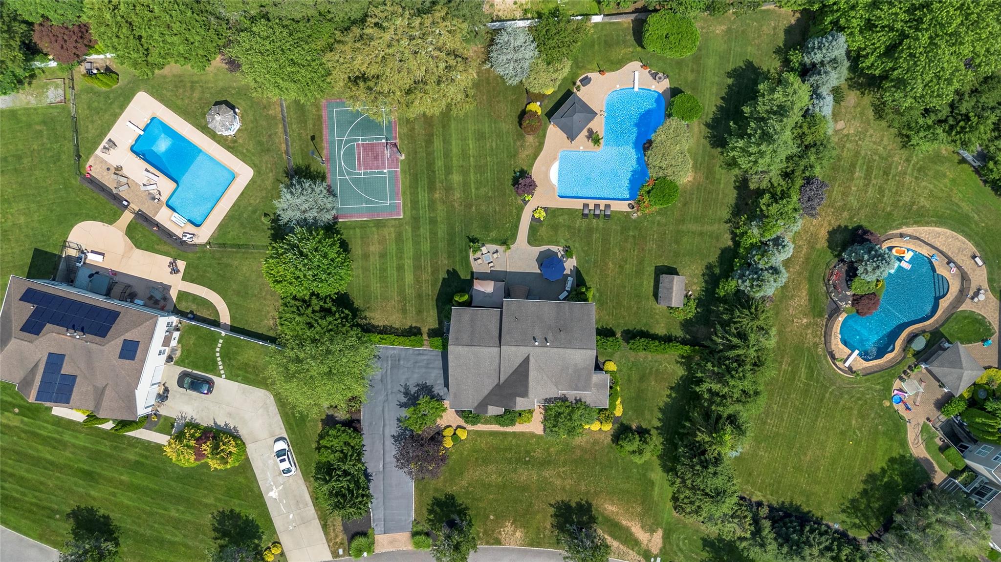 265 Hidden Acres Path Wading River, NY 11792 - Photo 44 of 46 Aerial overview of property's location featuring a pool area