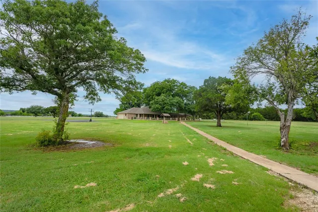 a view of field with trees