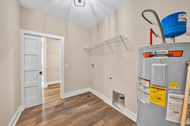 a room with storage and utility