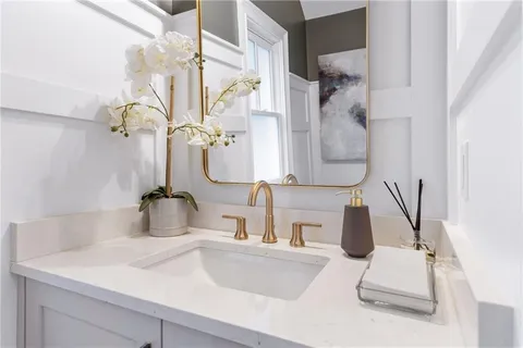 a view of livingroom with furniture and wooden floor