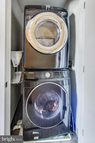 a close view of closet