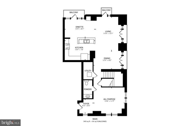 $1,395,000 | 910 M Street Northwest, Unit 1022, Washington, DC 20001