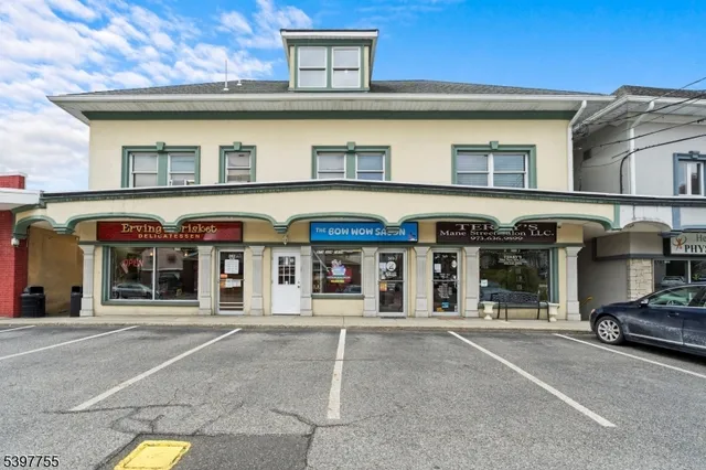 a car parked in front of a building