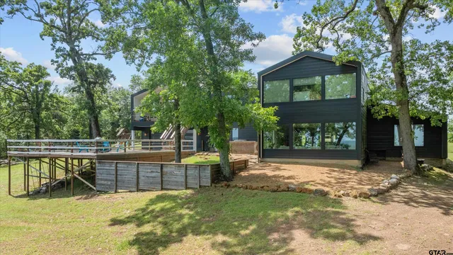 a view of a porch with a bench