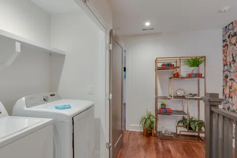 a room with storage and utility