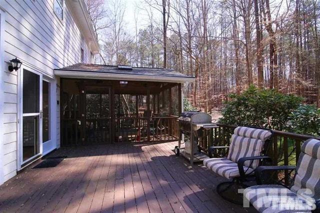 805 Thatcher Way Raleigh, NC 27615 - Photo 22 of 25 a view of porch with furniture and wooden floor