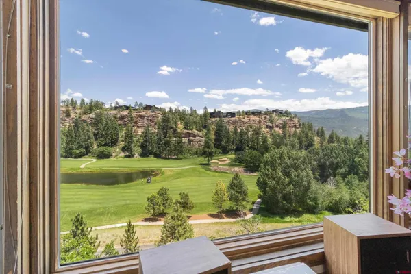 a view of a garden from a window