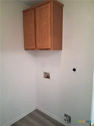 an empty room with closet