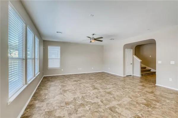 a view of an empty room