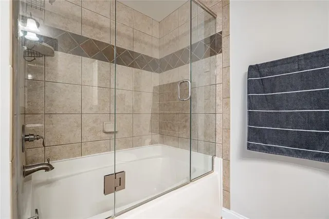 a view of a building with sitting area