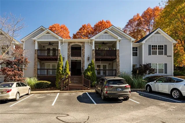 a car parked in front of a house