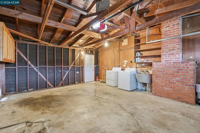 a view of a storage room