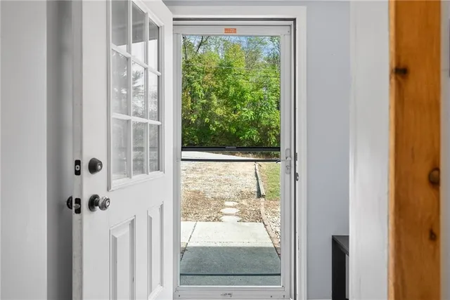 a view of a front door