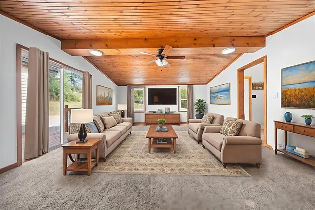 a view of empty room with windows