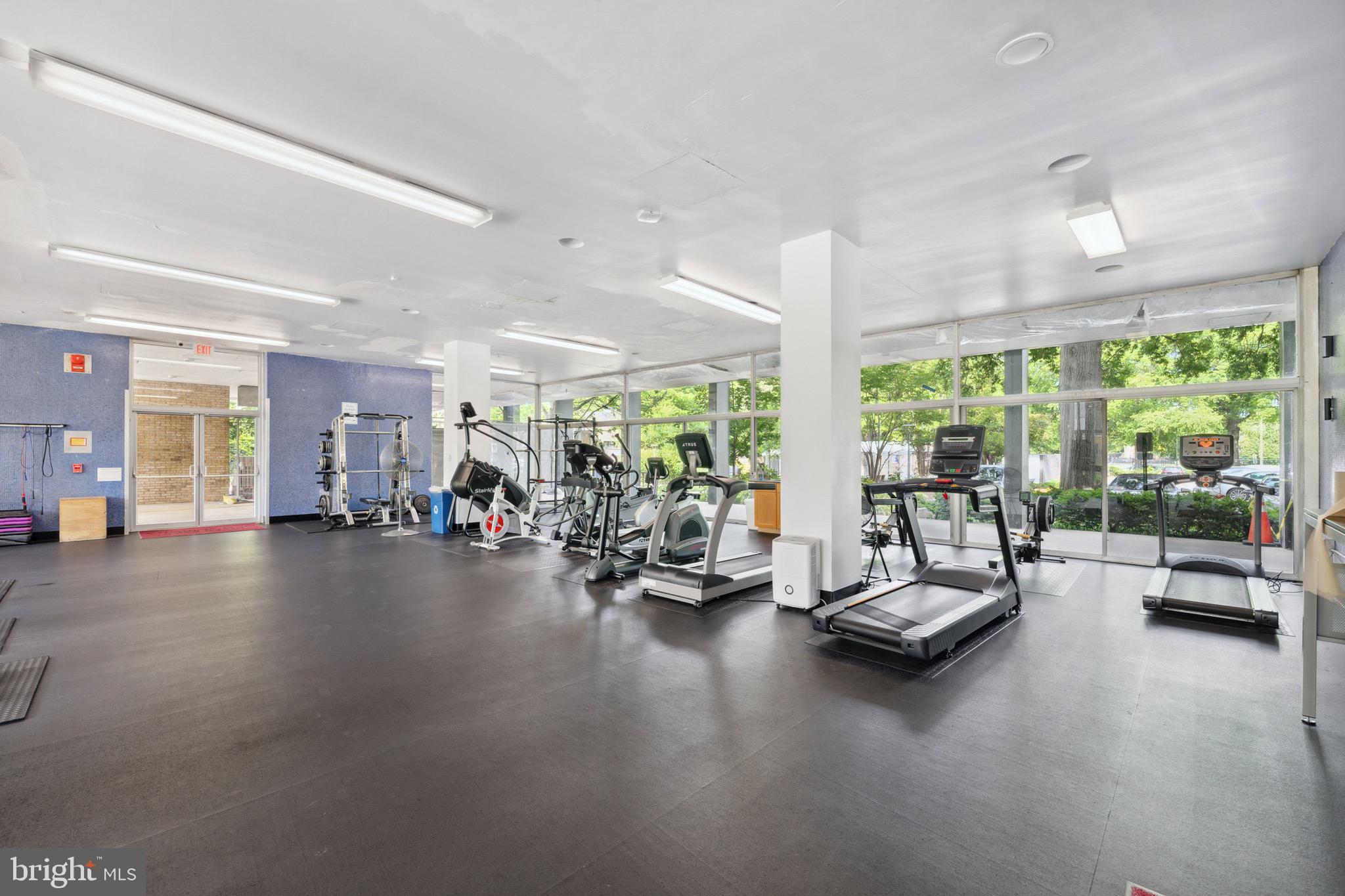 1301 Delaware Avenue Southwest, Unit N403 Washington, DC 20024 - Photo 13 of 14 a view of a room with gym equipment