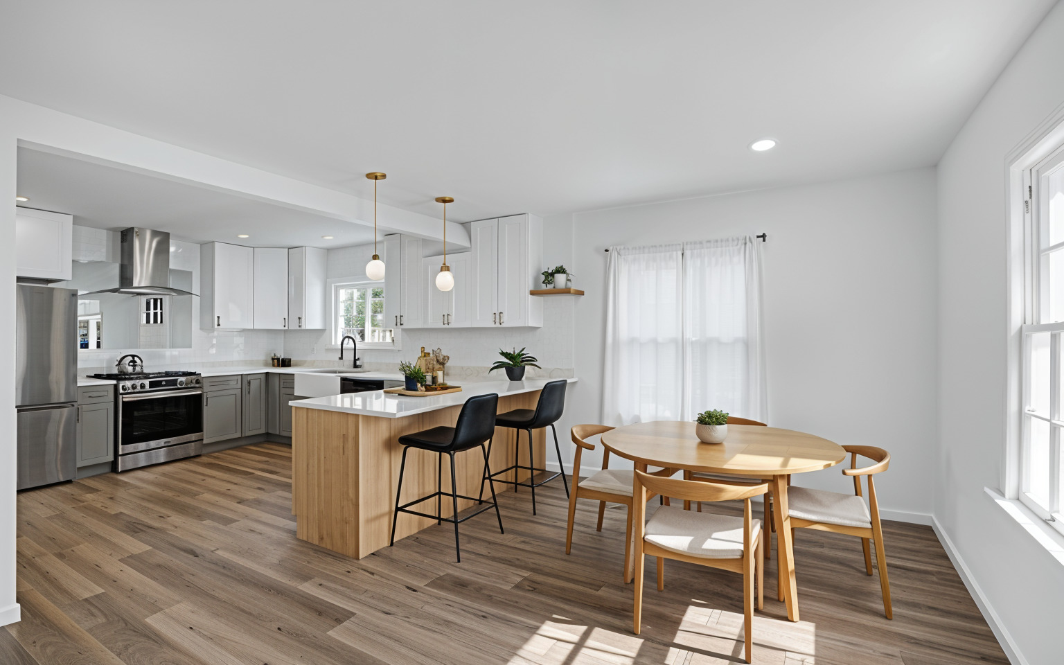 1212 West Healey Street Champaign, IL 61821 - Photo 13 of 63 a view of a dining room with furniture and wooden floor