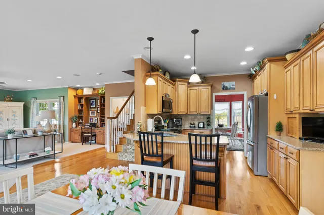 a view of a bedroom from the hallway