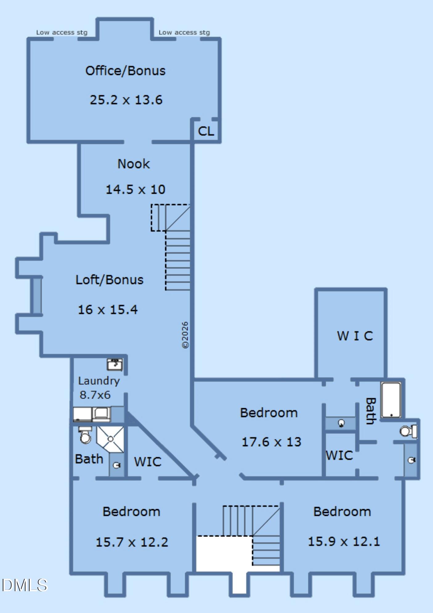 7301 Rainwater Road Raleigh, NC 27615 - Photo 66 of 66 Floorplann-2nd-7301 Rainwater Road (Cust