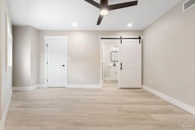 a view of an empty room