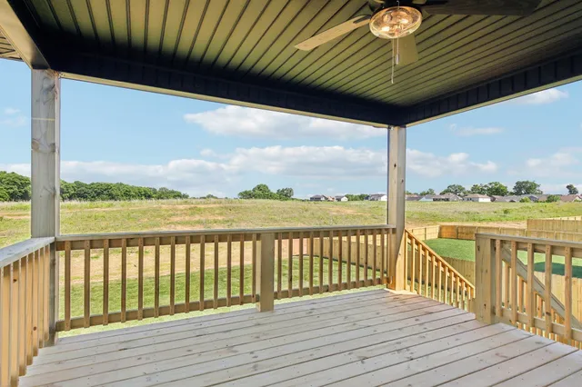 a view of city from a balcony