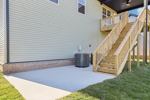 a view of a house with a balcony