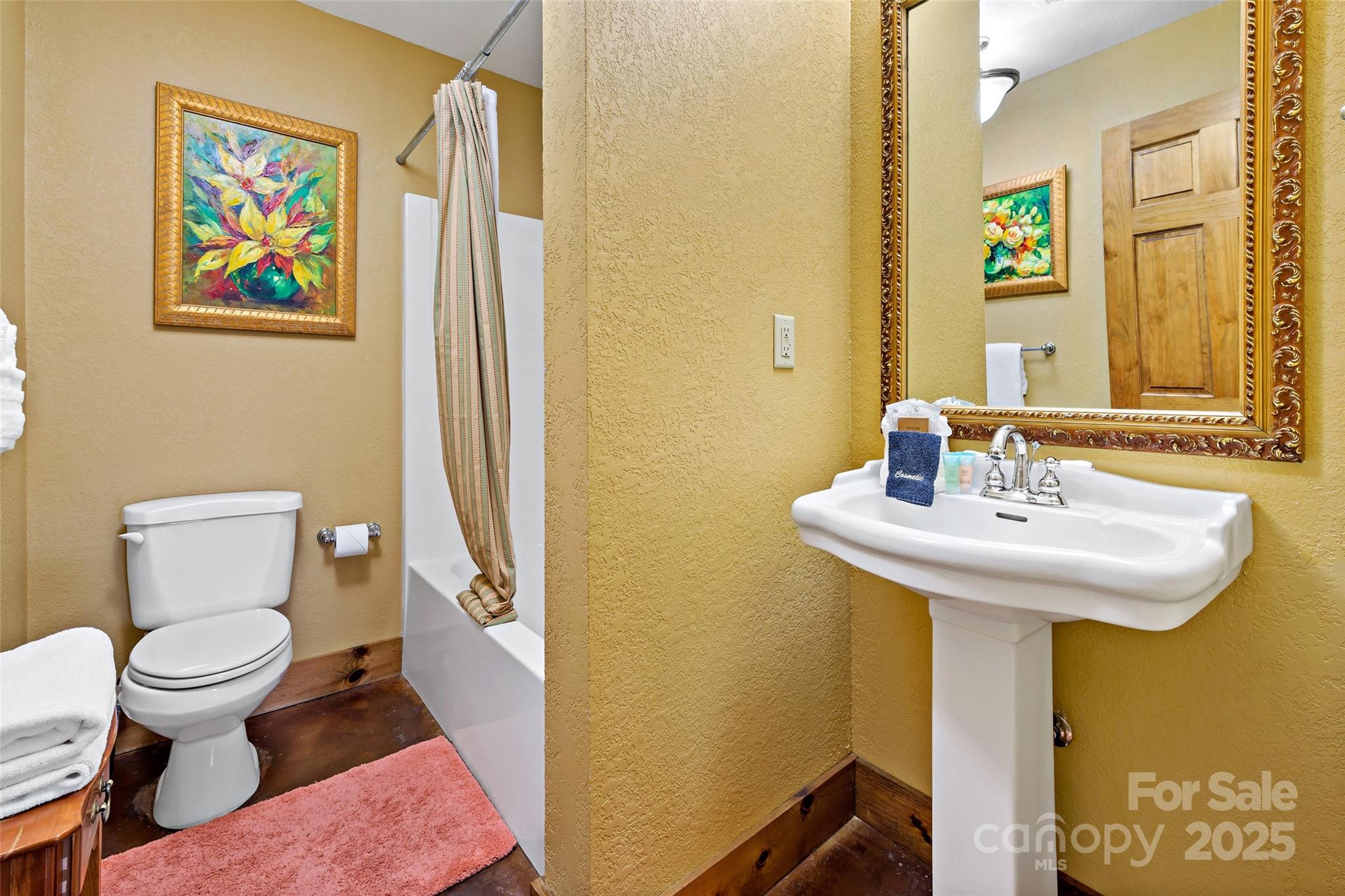 1237 South Cove Road Mill Spring, NC 28756 - Photo 26 of 44 a bathroom with a sink and a mirror